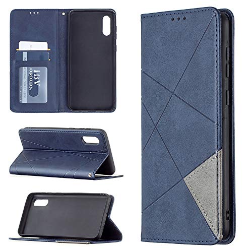 Capa de couro com clipe de carteira luxuosa para Samsung Galaxy A02 A 02 Capa de couro com slots de