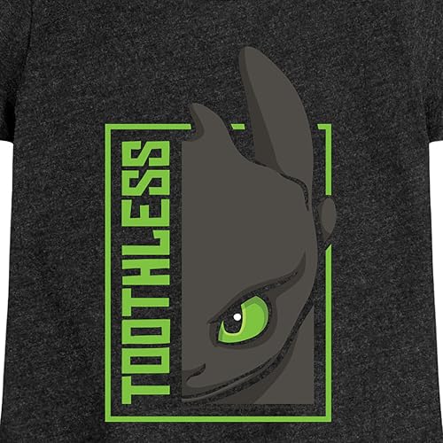 How to Train Your Dragon - Toothless - Toddler & Youth Girls Short Sleeve Graphic T-Shirt3