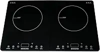 Cooktop Portátil de Indução 2 Zonas 127v Preto