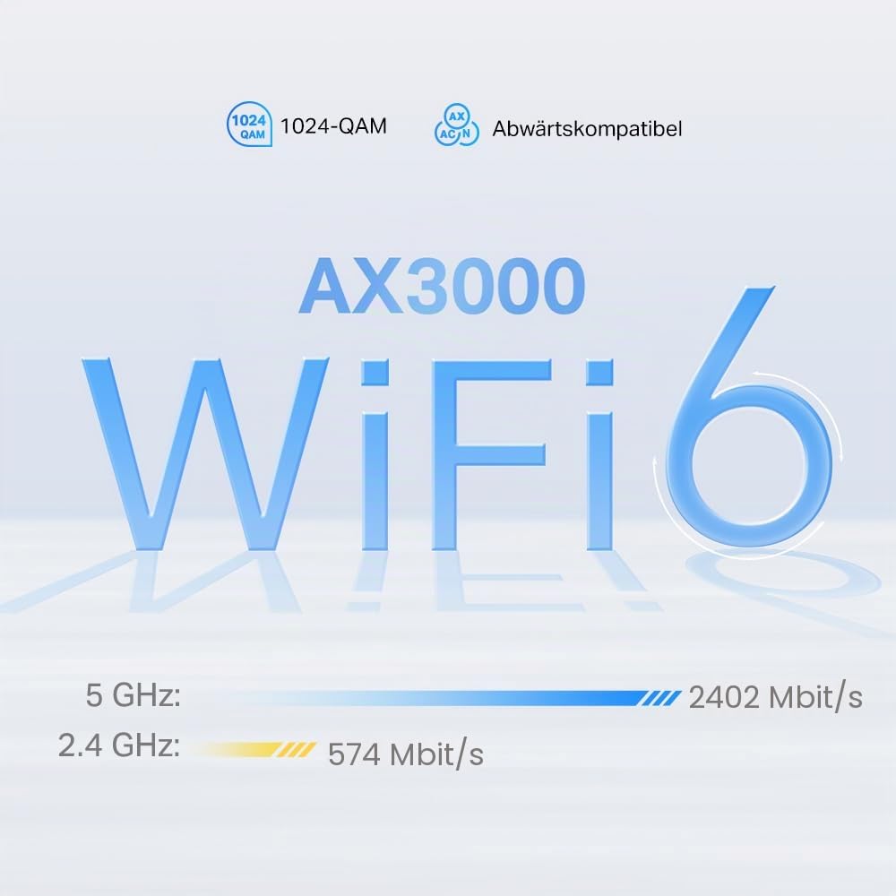 TP-Link Deco X3000-5G(1-Pack) LTE WLAN Router, 5G Router SIM-Karte, 2,5-Gbit/s-Port + 2 x Gigabit-Ports, Wi-Fi 6 AX3000, Nur APP verwaltet, Keine Webverwaltungsseite