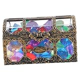 TEHAUX 用アクリル宝おもちゃ 軽量透明宝箱付き 耐久性ある模造宝 プールパーティーや海賊ごっこ用装飾品