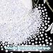 12000 Pcs White Flatback Pearls and Rhinestones for Crafting, 3-5 mm Jelly Resin Rhinestones, Mixed Size Half Pearl Bedazzling Gems for Nail DIY Crafts Mugs Bottles Tumblers Clothes Makeup