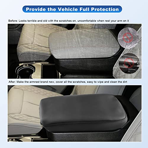 Image of CDEFG 2022 2023 2024 2025 Grand Cherokee Armrest Cover Grand Cherokee L Center Console Cover Central Consola Arm Rest Lid Pad 2022-2025 Grand Cherokee /Grand Cherokee L Accessories