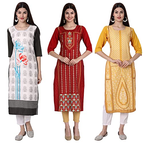Image of Women's Crepe Straight Kurta