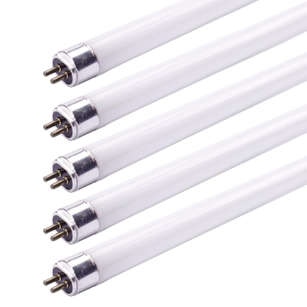NCC-Licht 5 x Leuchtstoffröhre T5 HE 288mm 8W/830 G5 warmweiß 3000K, ideal für Notbeleuchtung