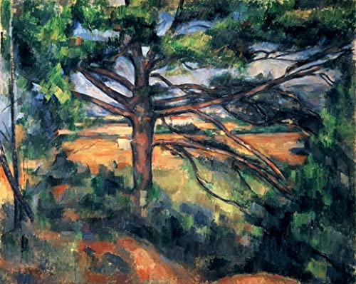 Peinture murale le Grand Pin Cézanne pour habiller un mur vide salon