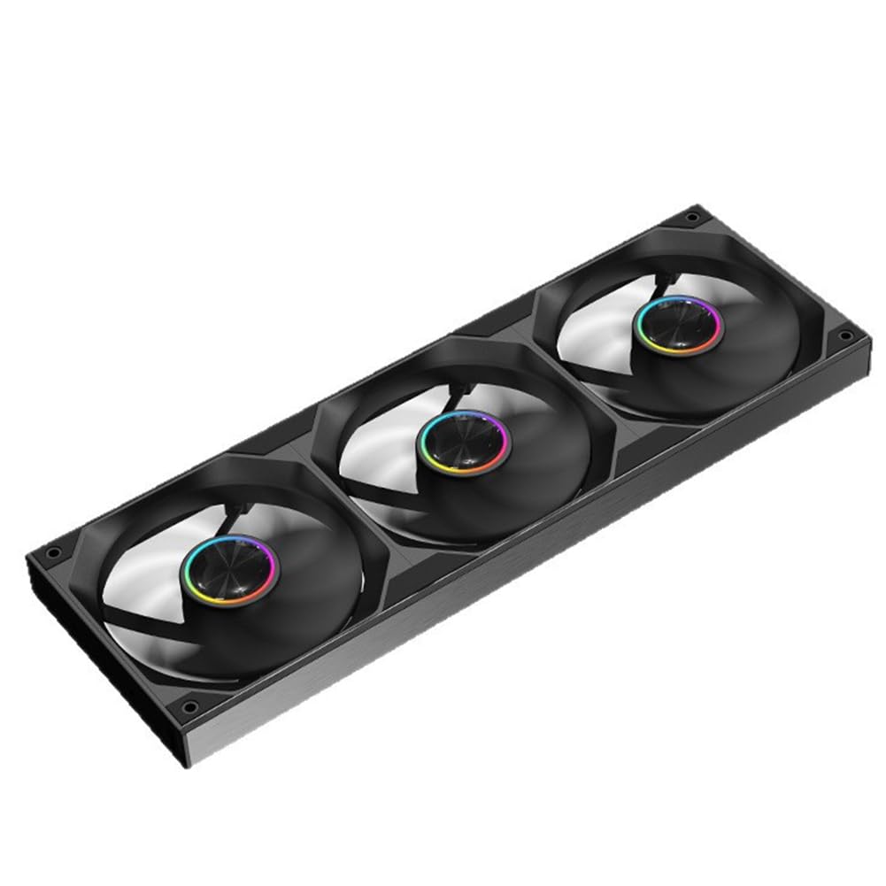 Kit Ventole PWM Forward con Monolitica, Ventola per Case PC ARGB da 360 mm, Ventola Raffreddata Ad Acqua