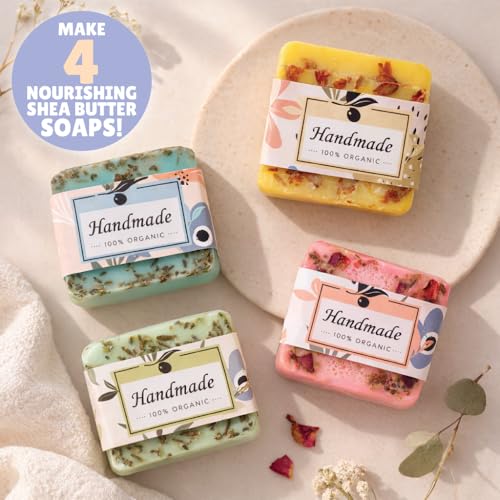 Image of Kalakaram DIY Shea Butter Soap Making Kit | STEM Project & Learning Science Kit | Educational Birthday Gift Kids, Boys & Girls Ages 8-10-12-14 | Creative Gift Idea for Young Scientists.