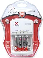 Kit Carregador De Pilha AA/AAA + 4 Pilhas Palito AAA 1000 mah Recarregaveis