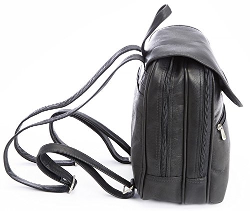 Royce Leather Luxury Tablet Ipad Travel Backpack Handcrafted In Colombian Leather, Black, One Size #TOP1