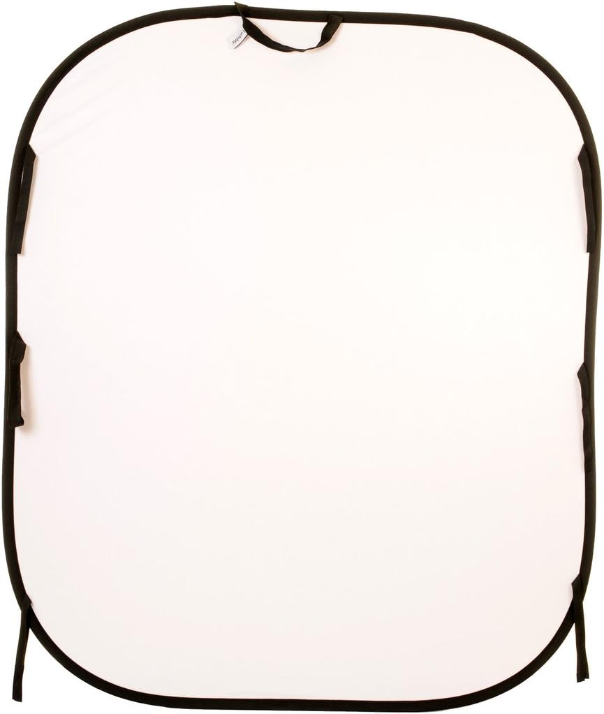 LL LB56GW 1.5x1.8m Plain Collapsible Reversible Background - White/Mid Grey
