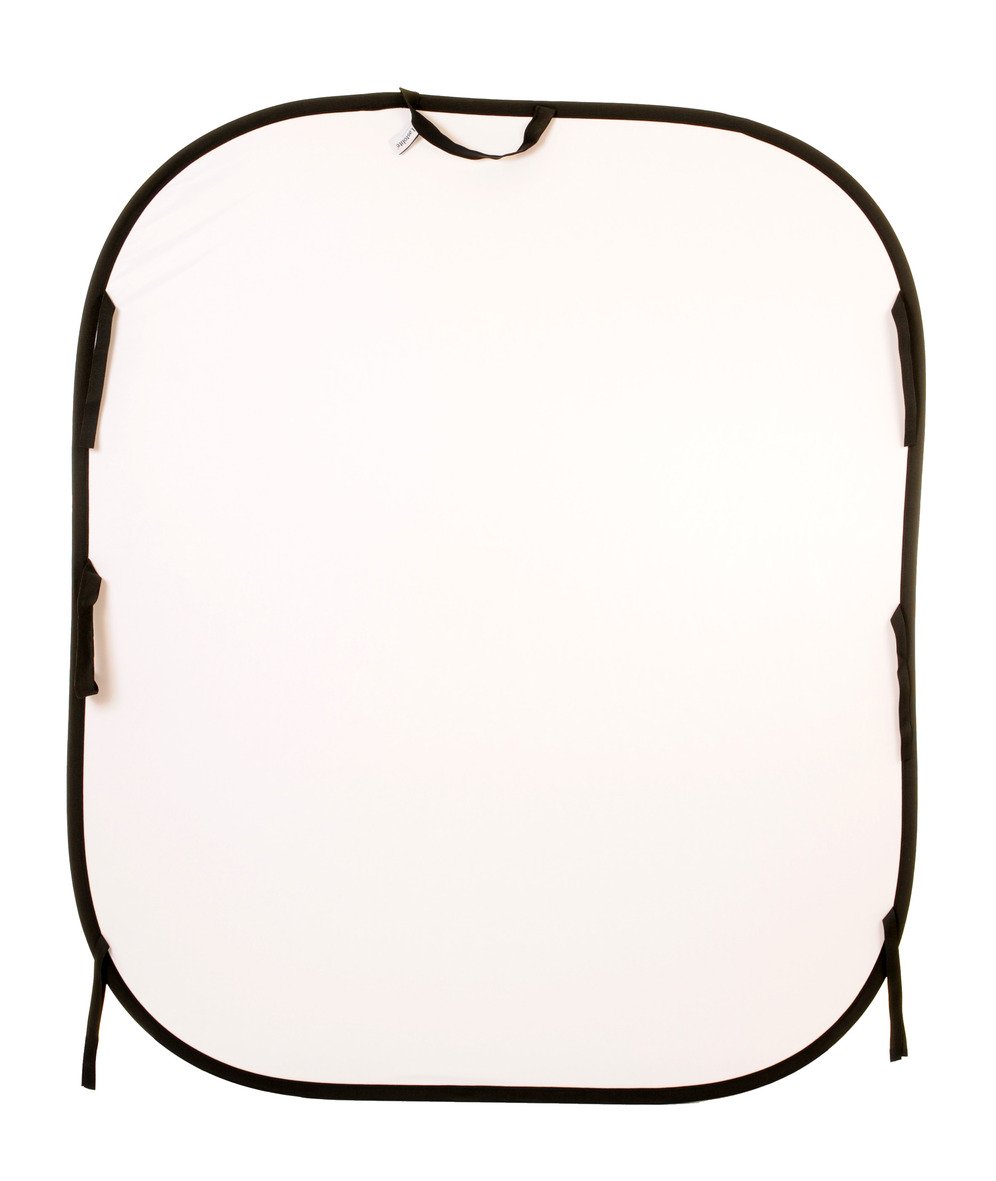 LL LB56GW 1.5x1.8m Plain Collapsible Reversible Background - White/Mid Grey