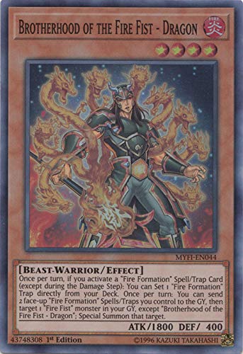 Yu-Gi-Oh! - Brotherhood of The Fire Fist - Dragon - MYFI-EN044 - Super Rare - 1st Edition - Mystic Fighters