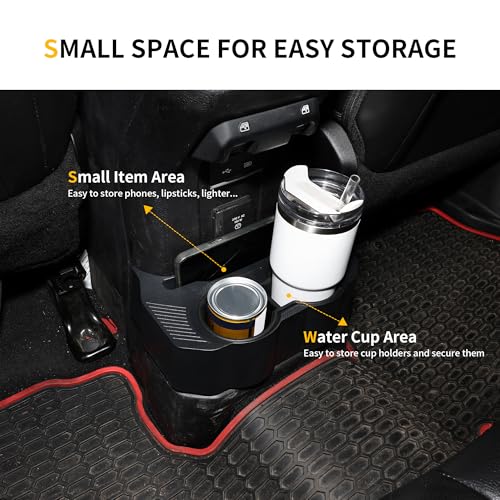 Inserto portavasos trasero para Jeep Wrangler JL 2018-2025 miniatura 5