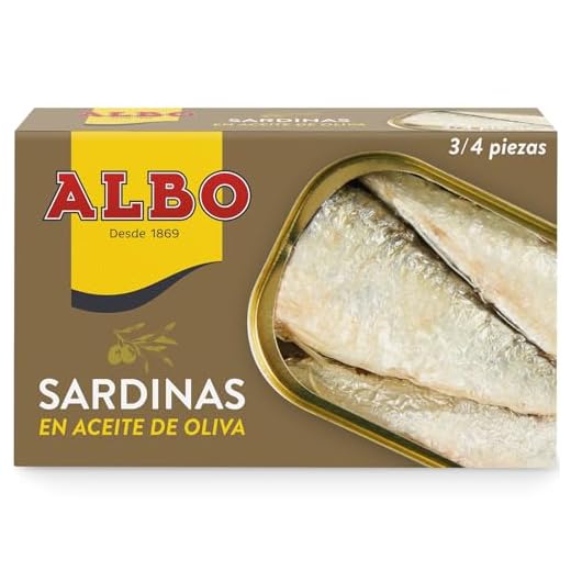 Albo - Sardinas en aceite de oliva - 85 g - [pack de 6]