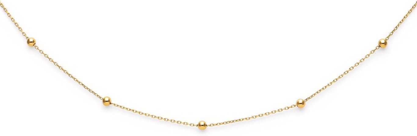 SINGULARU - Necklace Dots L. Steel or Steel with 18 Kt Gold Plated. Jewelry for Women.