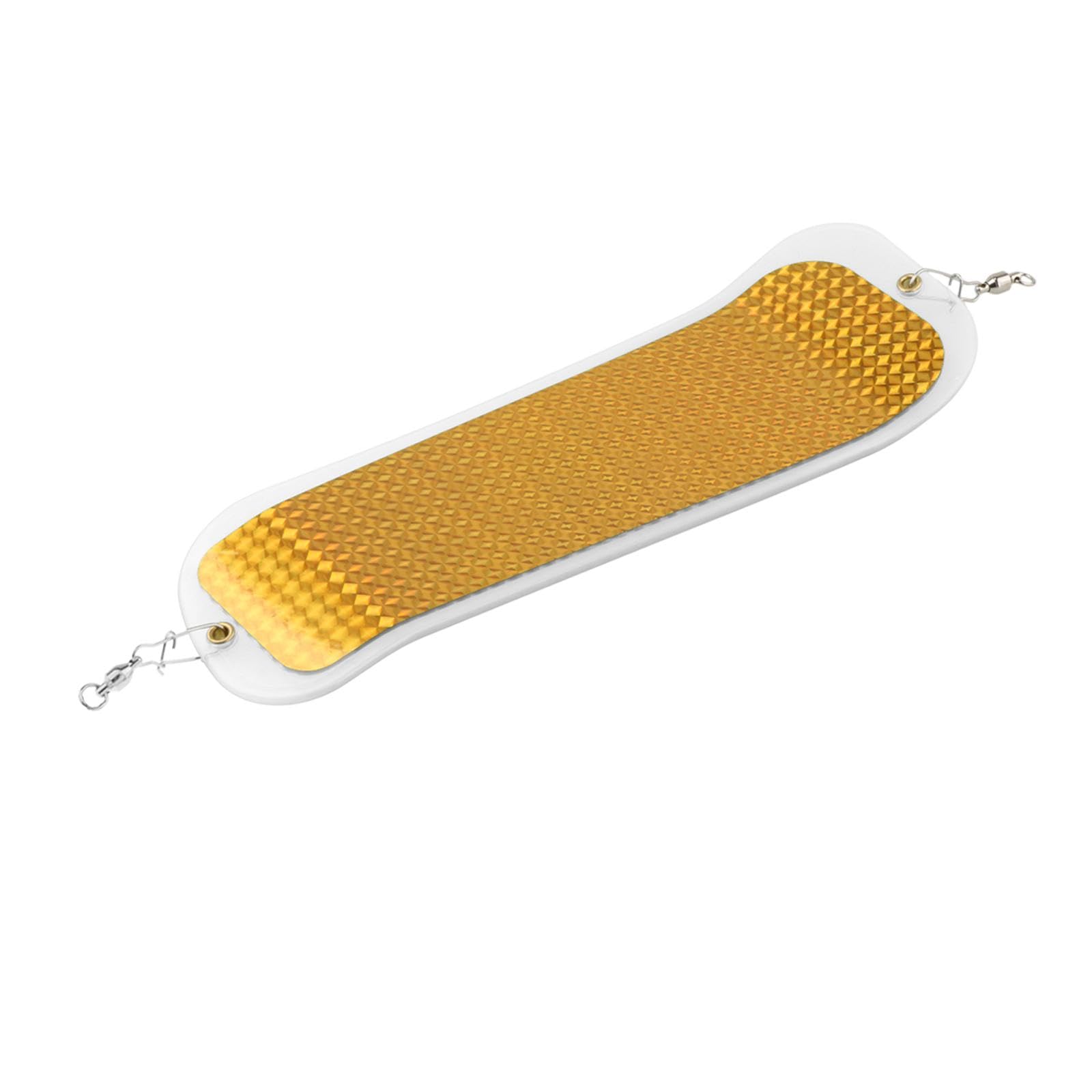 Vaveren 11 inch Fishing Flasher Salmon Flasher Double Sided Stickers Effectively Lightweight Lure Tackle for Trips Deep Water Halibut, Clear