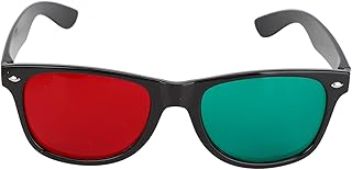 Red Green Glasses, Portable Vision Red Green Glasses Stable Eye Training Red Green Glasses, Children Adults Home Durable Eyeglasses Training for Visual Function Training
