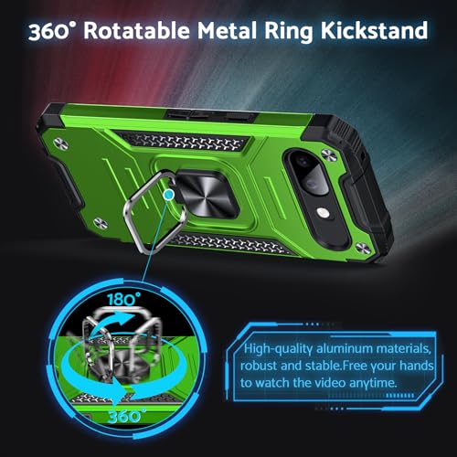 Coque Pixel 10A 5G DASFOND Armor militaire verte anti-chocs