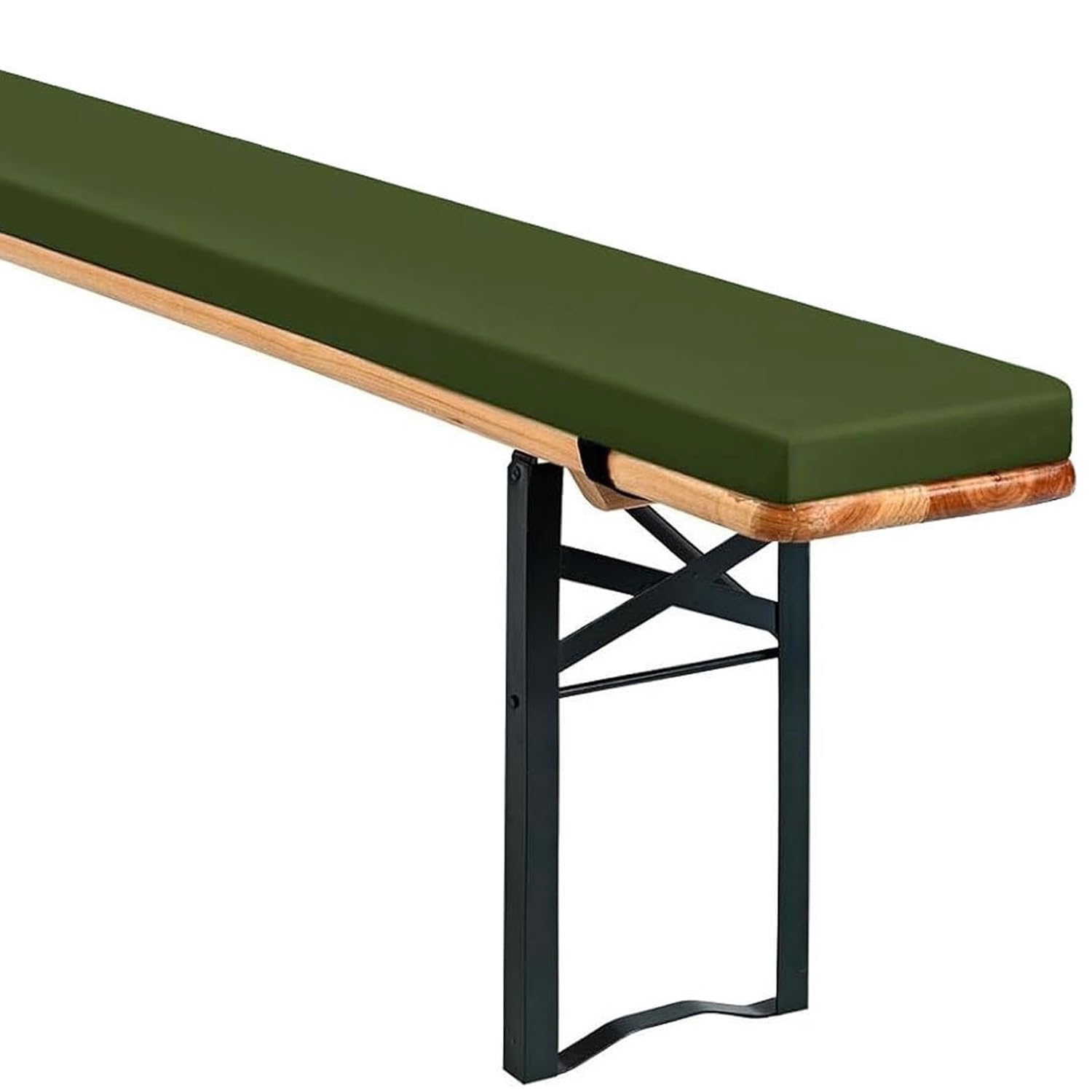 Banc de jardin imperméable mousse amovible lavable 140x25x3cm pour terrasse