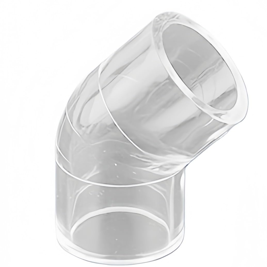 Anyaciy One Color Clear Acrylic Connector 5Pcs Hose Pipe Fitting 20 25Mm Diameter Acrylic Pipes, Clear Elbow Direct Tee Joint For Garden Pipeline