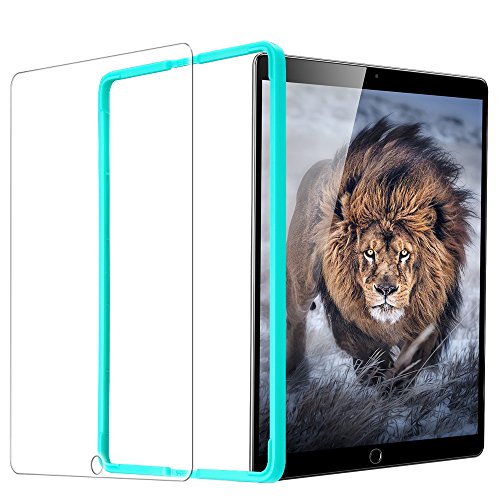 ESR Screen Protector for The iPad 2018 9.7 inch, [Easy Installation Frame], 9H Hardness HD Clear Premium Tempered Glass Screen Protector for The iPad 2018/2017/iPad Air 2/iPad Air/iPad Pro 9.7
