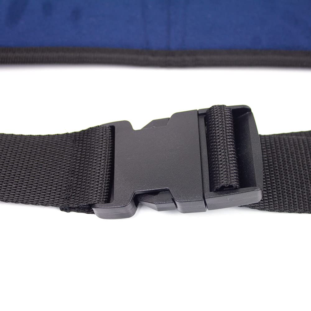 Mobiclinic, Cintura di sostegno addominale e pelvico, Sicurezza, Imbottita, Marchio europeo, Per sedia a rotelle, Divano, Chiusura clip, Regolabile, Taglia m, 75-160 cm