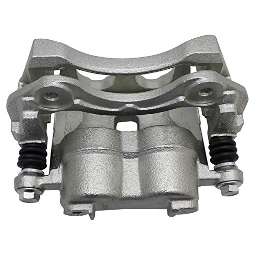 Image of TRQ Front Brake Caliper Set Zinc Coated Brackets Hardware Compatible with 1999-2004 Jeep Grand Cherokee