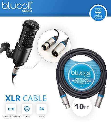 Zoom H5 4-Track Portable Recorder for Audio, Podcast, Music Bundle with Blucoil 32GB SDHC Memory Card, Blucoil 10\' XLR Cable, 2 AA Batteries, Camera Tripod, Furry Windscreen & Wired Microphone