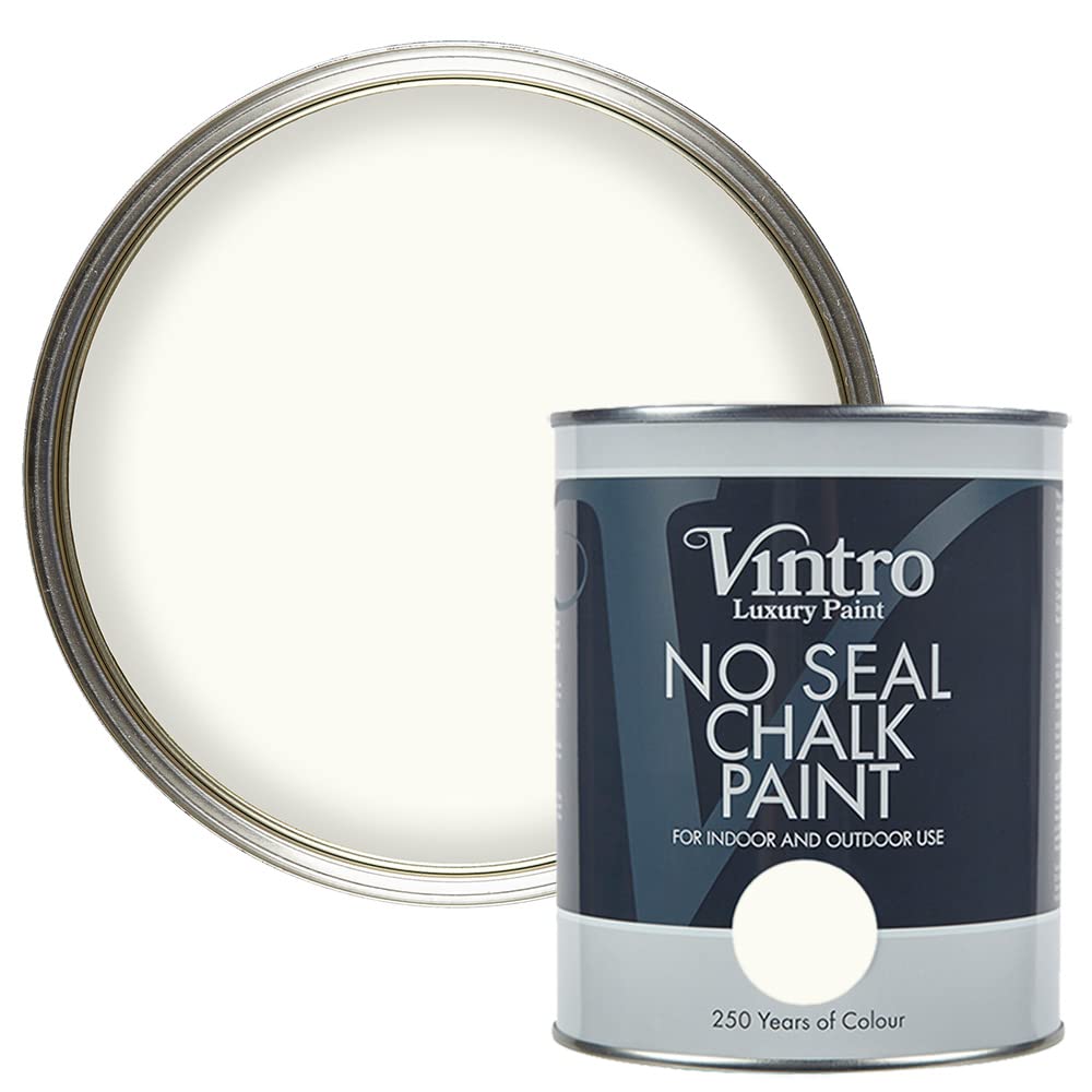 Vintro Paint Nymph Vintro | No Seal Chalk Paint | Interior & Exterior Use | Furniture | Walls | Wood | Metal | 1 Litre (Nymph)