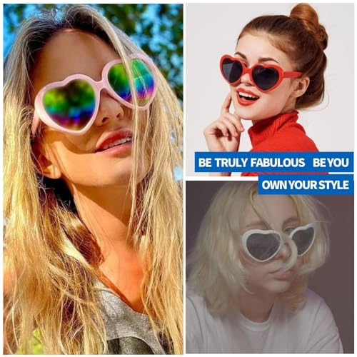 Polarized Cute Heart Sunglasses for Women, Fun Cupid Accessories Taylor Outfits2