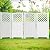 Flamaker Outdoor Privacy Fence Screen Lattice Mesh Outside Screen Enclosure Balcony Panels Wall Air Conditioner Fence Trash Can Pool Equipment Enclosure for Yard Patio Backyard, White