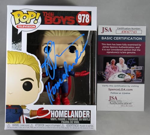Antony Starr Signed The Boys Homelander Funko Pop Vinyl Figure w/JSA COA