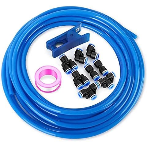 TAILONZ PNEUMATIC Blue 3/8 Inch od 10 Meters PU Air Tubing Kit Pipe Hose Air Line Tubing Or Fluid Transfer Pneumatic tubing (3/8 PU Tube) Cover