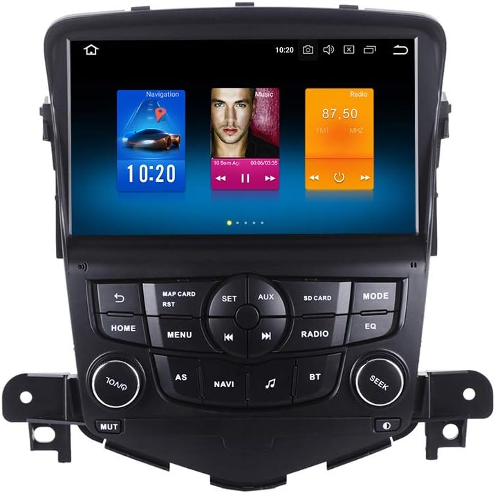 Dasaita Android 10.0 Car Stereo for Chevrolet Cruze 2008 2009 2010 2011 2012 2013 2014 2015 Radio with 8" Screen & GPS Navigation & 4GB Ram 32GB ROM Head Unit