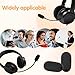 12 Pack Mini Foam Microphone Windscreen, Lapel Microphone Windscreen, Headset Mic Covers Sponge Protection for Variety of Headset Microphone, Noise Reduction (Black)