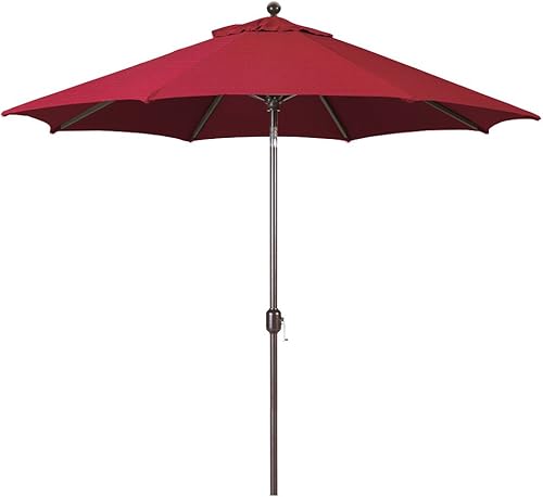 Vista 42 de Sombrilla octagonal de patio con inclinación automática para estante de sol de piscina, marco de aluminio resistente, tela Sunbrella, 98%