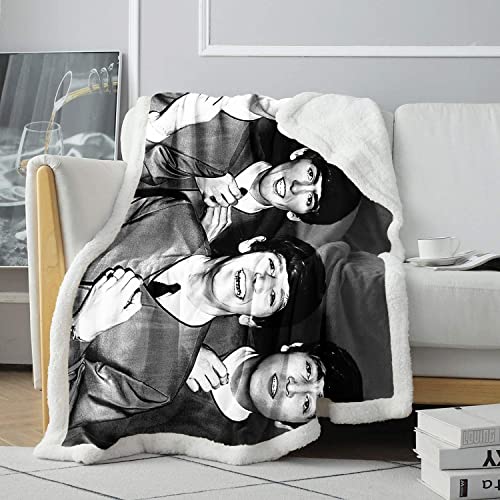 YLFC Couverture imprimée Groupe Rock Britannique Fleece Bed Throws The Beatles Blanket Pionnier du Heavy Metal Fuzzy Blanket Épais Doux Grand Cosy Grey Knitted Fleece Blankets 150x200cm - Les Beatles, Paul McCartney, John Lennon, RIngo Starr, George Harrison YLFC Couverture imprimée Groupe Rock Britannique Fleece Bed Throws The Beatles Blanket Pionnier du Heavy Metal Fuzzy Blanket Épais Doux Grand Cosy Grey Knitted Fleece Blankets 150x200cm