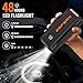 ASPERX Car Jump Starter, 2000A Peak Battery Jump Starter for Up to 7.0L Gas or 5.5L Diesel Engine, 12V Portable Battery Starter Power Pack with 1.4 INCH LCD Display