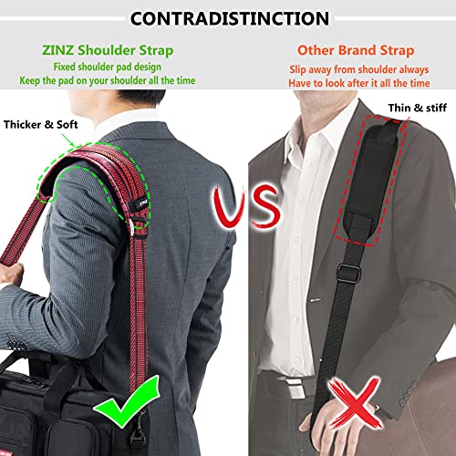 Image of ZINZ Bag Shoulder Strap, Padded Adjustable Shoulder Strap Replacement
