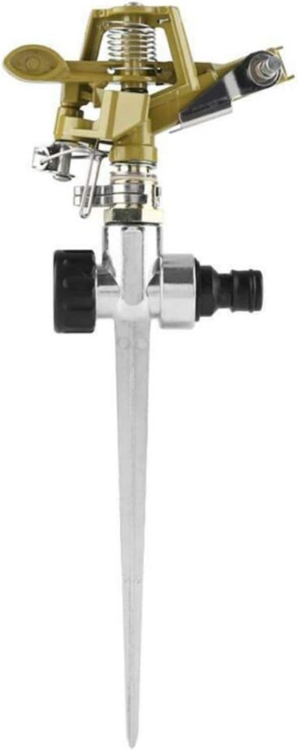 4 x Pulsationssprenger Rasensprenger Impulsprenger Pulsationsregner Professionell Gartensprinkler, Bewässerung großer Flächen bis 530 m², Reichweite, 360°,Für Rasen Blumen Pflanzen,Silber