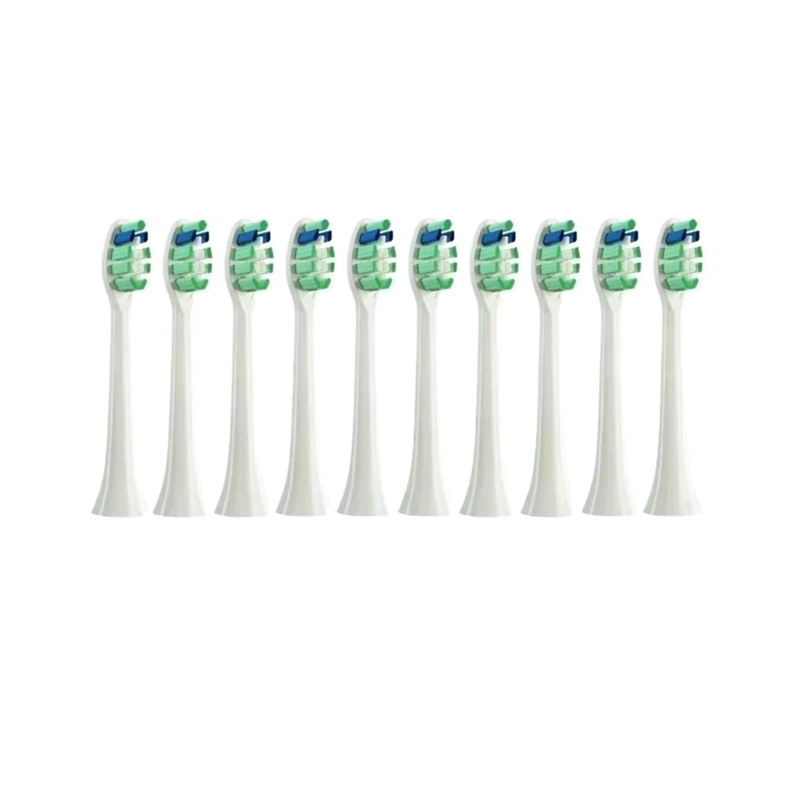 10 testine di ricambio compatibili con gli ugelli a setole morbide for spazzolino elettrico sonico HX6930 HX6064(10White)