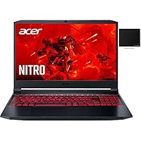 Newest Acer Nitro 5 15.6“ FHD IPS Gaming Laptop, 11th Gen Intel 6-Core i5-11400H, NVIDIA GeForce GTX 1650, 32GB DDR4 RAM, 1TB NVMe SSD, DTS X Ultra, Backlit KB, WiFi 6, Win 10, GalliumPi Accessories