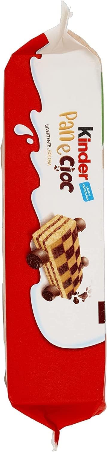 Italian Gourmet Lot 3x Kinder Pan e Cioc Gaufrettes Cacao & Noisette 270 g (Pack Économique) Snack Goûter Petit-déjeuner Style Italien + Italian Gourmet Polpa