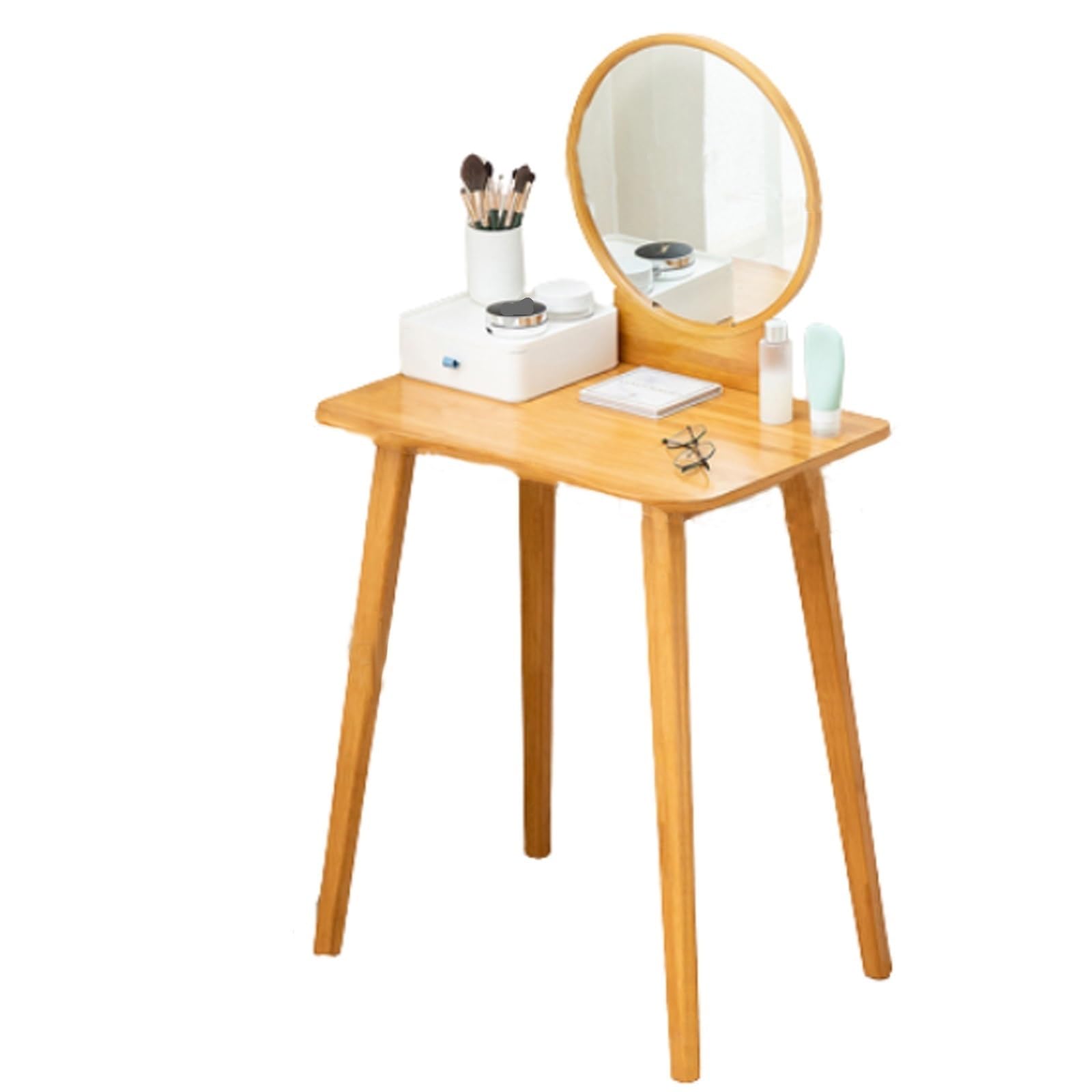 Toaletka, Pisanie Biurko Komputerowe Bambus Domowy Stół Biurowy Mała Kosmetyczka Toaletka Biurko Konsola Stolik Do Nauki Nowoczesne Meble Prosta Nauka Makijaż Stacja Robocza (Size : Table)