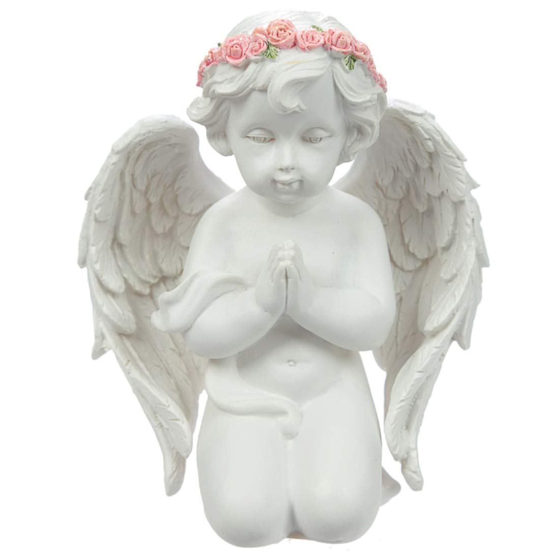 Puckator Rose Cherubino con Cristalli LED, Resina, Misto, Height