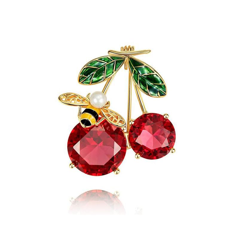 Image of Large Brooch Pin Austrian Crystal Leaf Shape Bouquet Rhinestone Scarf Decoration Wreath Cloth Brooches Pins For Women Girls