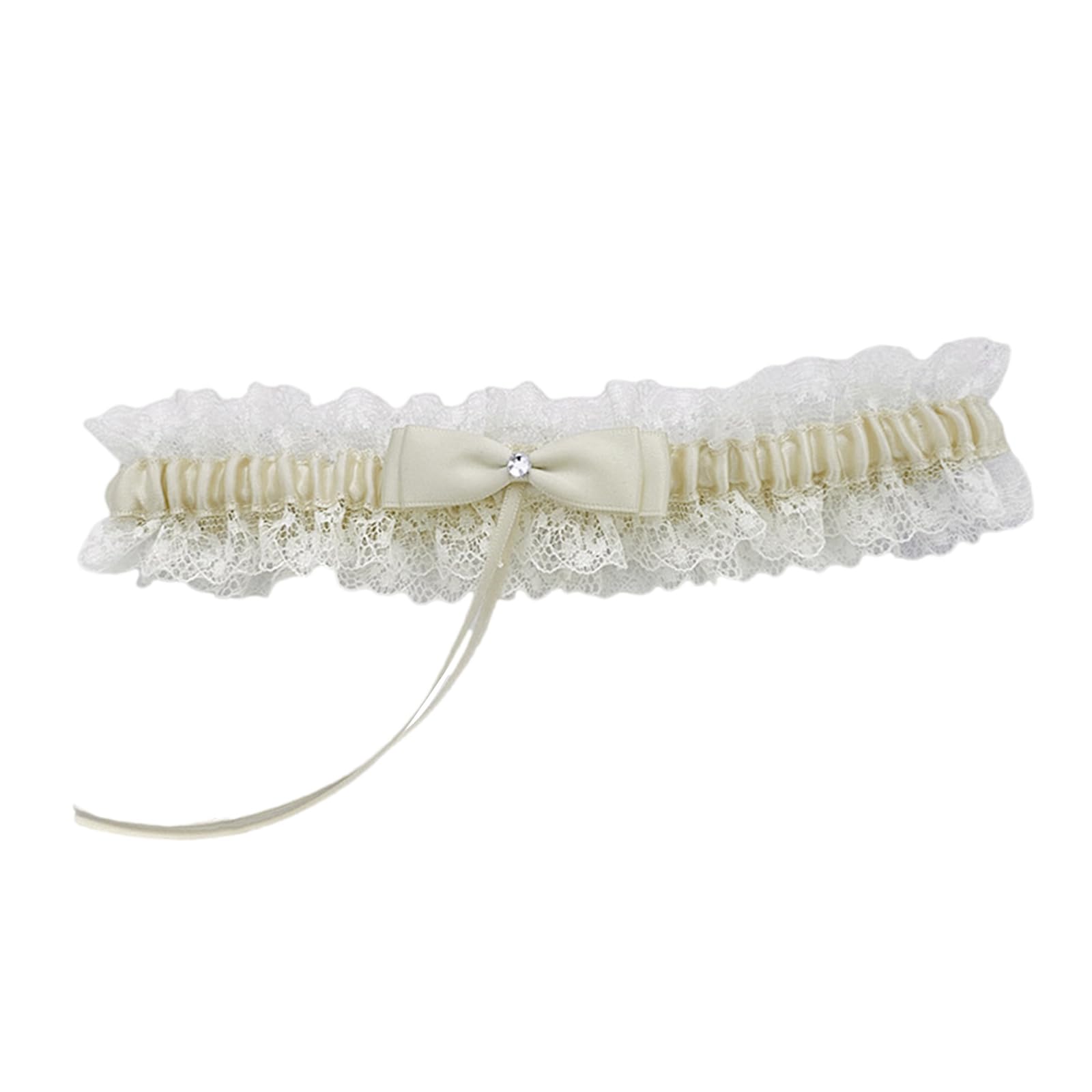MICFENY Punk Leg Garters Bow Leg Band for Women Unique Party Costume Accessory Lingerie Thigh Chain Wedding Garter