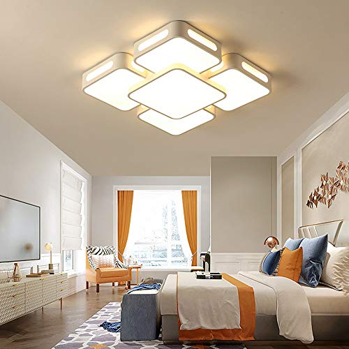 Lustre durable moderne rectangulaire blanc haute qualité LED 48W - 4