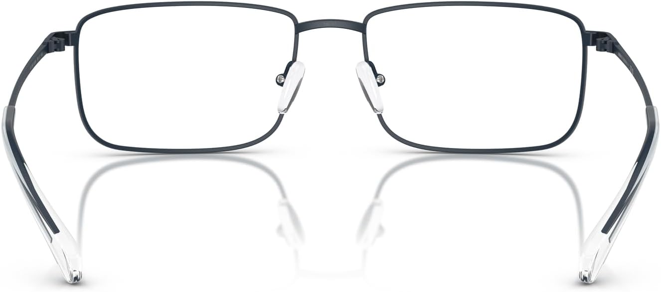Armani Exchange Men's Ax1069 Rectangular Prescription Eyewear Frames Matte Blue/Demo Lens 56 Millimeters image 4 of 6 B0DF45GM3T